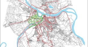 Beograd - mapa biciklističkih staza (www.uzb.rs)