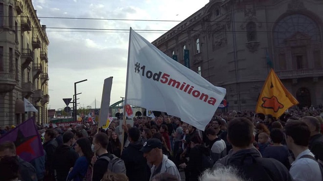 Protest "Jedan od pet miliona" (foto: #1od5miliona / poceloje.rs)