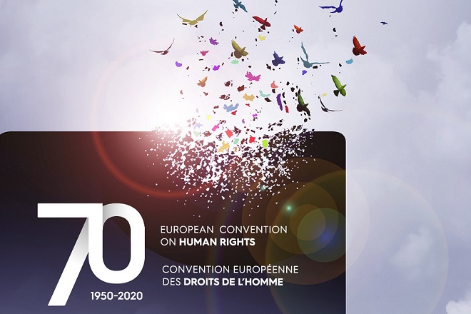 Izložba "70 godina Evropske konvencije o ljudskim pravima" (detalj sa plakata)