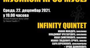 Ciklus koncerata "Muzikom kroz muzej": Kamerni ansambl Infinity Quintet