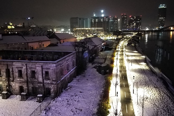 Dolazi zima 2021/22: Beograd noću (foto: Brankica Andonović)
