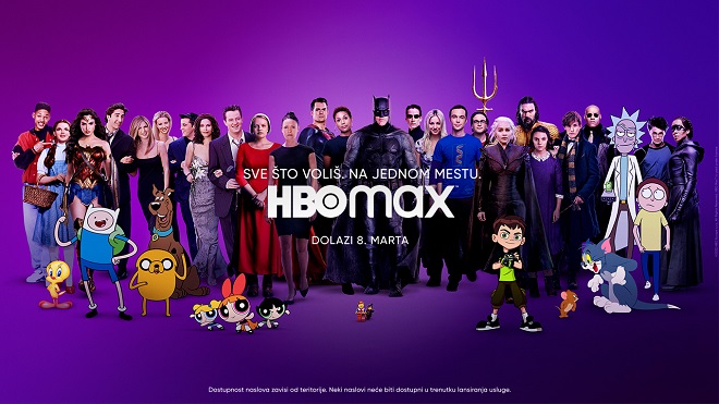 HBO Max dolazi u Srbiju 8. marta 2022.