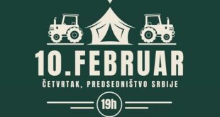 Novi protest "Rio Tinto, marš iz Srbije", 10. februar 2022.