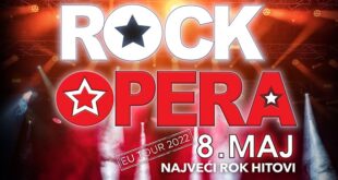 Kombank dvorana: Novosadski muzičari - Rock opera (detalj sa plakata)