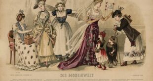 Izložba "Modni svet porodice Kalef": Modna ilustracija iz časopisa "Die Modenwelt", 14. februar 1892. (MPU, inv. br. 25414/1)