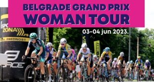 2. Međunarodna biciklistička trka Belgrade Grand Prix Woman Tour (detalj sa plakata)