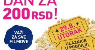 CineStar bioskopi - Dan za 200: Za kraj raspusta bioskop za 200 dinara