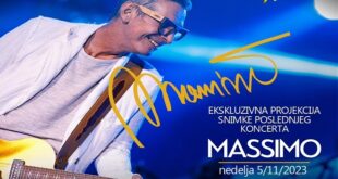 CineStar bioskopi - Snimak koncerta Massima Savića
