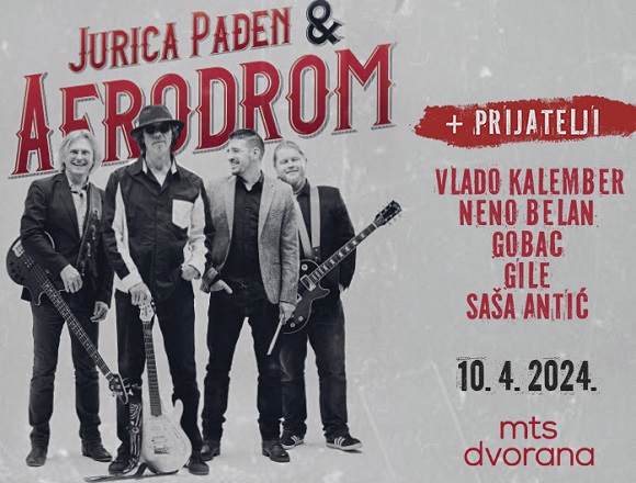 Jurica Pađen i grupa Aerodrom sa prijateljima održaće koncert u Beogradu