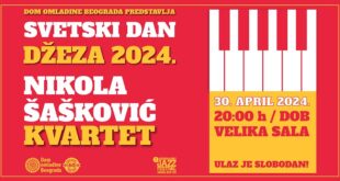 Svetski dan džeza 2024: Nikola Šašković kvartet
