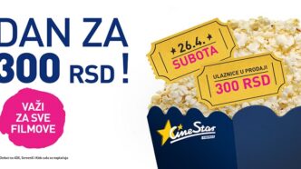 Dan za 300 dinara u CineStar bioskopima 26. aprila 2025.