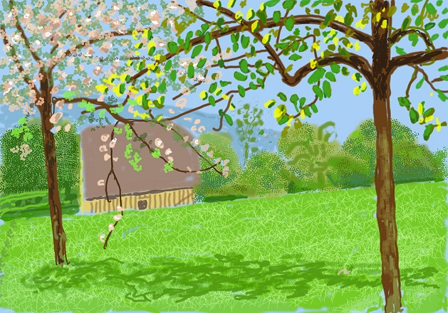 MSU: Dejvid Hokni - 23. april 2020; No. 2 - iPad slika (foto: © David Hockney)