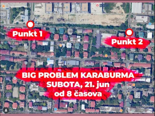 Novi protest na Karaburmi 21. juna 2025.