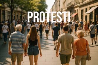 Protesti (ilustracija: AI)