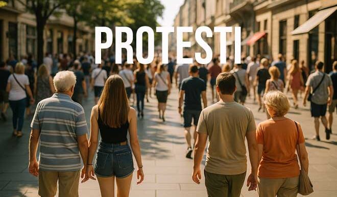 Protesti (ilustracija: AI)