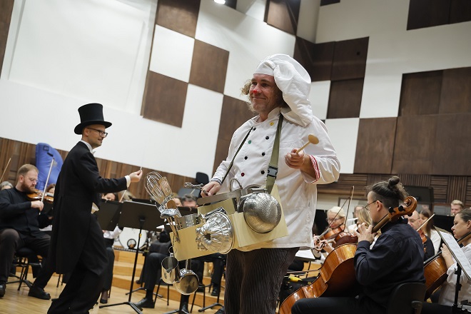 Kurt Buher kao klovn Žanlup (foto: Marko Đoković)