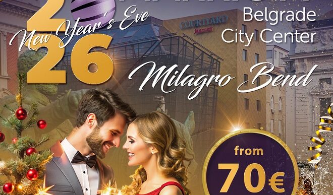 Gala doček Nove godine 2026: Hotel Courtyard Marriott Belgrade