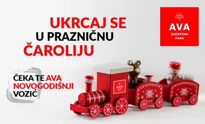 Novogodišnji vozić stiže u AVA Shopping Park!