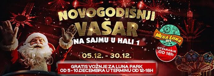 Beogradski sajam: Novogodišnji vašar i Mega luna park (5-30. decembar 2025)