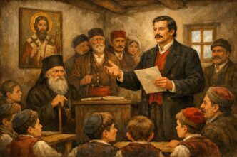 Da li znate... da je prva svetosavska beseda u Beogradu održana 1829. godine (ilustracija: ChatGPT)