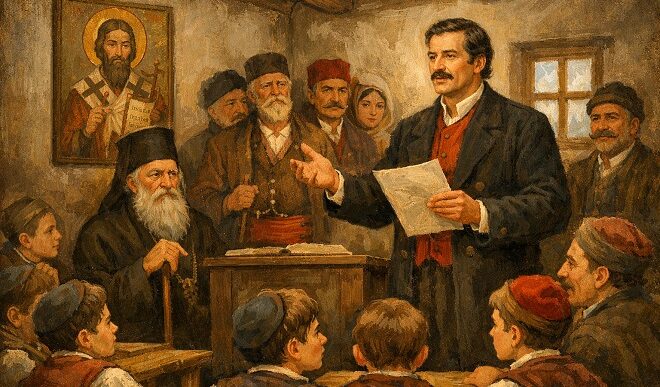 Da li znate... da je prva svetosavska beseda u Beogradu održana 1829. godine (ilustracija: ChatGPT)