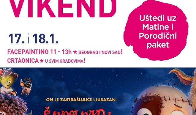 PORODIČNI VIKEND 17. i 18. januara 2026. u bioskopima CineStar
