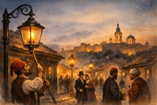 Da li znate... da su prvi petrolejski fenjeri osvetlili Beograd 1830. godine (ilustracija: ChatGPT)