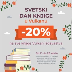 Svetski dan knjige u Vulkanu - popust na knjige od 21. do 26. aprila 2026.