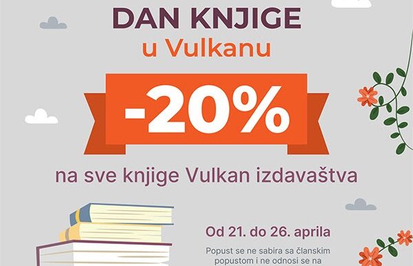 Svetski dan knjige u Vulkanu - popust na knjige od 21. do 26. aprila 2026.