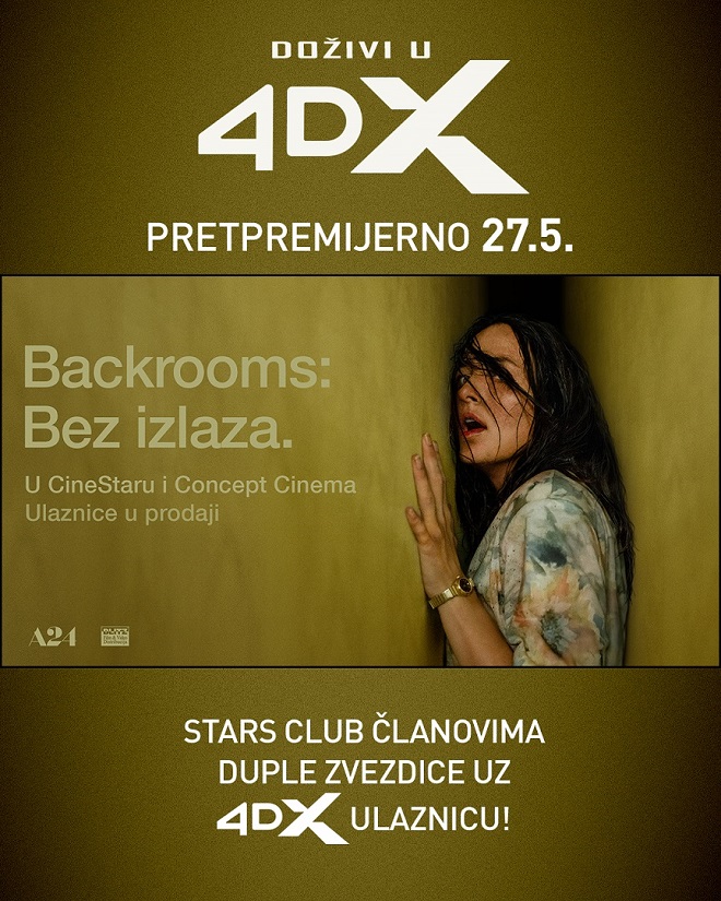CineStar bioskopi: Pretpremijerno film BACKROOMS: BEZ IZLAZA
