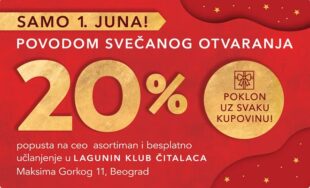 Nova Lagunina knjižara na Kaleniću - 20% popusta 1. juna 2026.