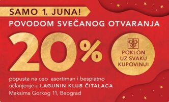 Nova Lagunina knjižara na Kaleniću - 20% popusta 1. juna 2026.