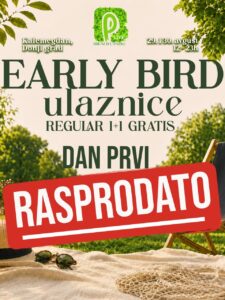 Early Bird ulaznice za prvi dan festivala Brunch u parku