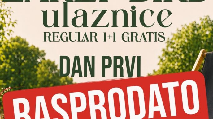 Early Bird ulaznice za prvi dan festivala Brunch u parku