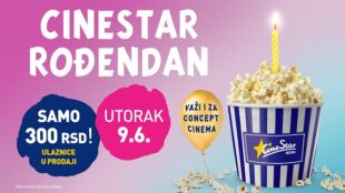 CineStar bioskopi: Bioskopske ulaznice za 300 dinara 9. juna 2026.