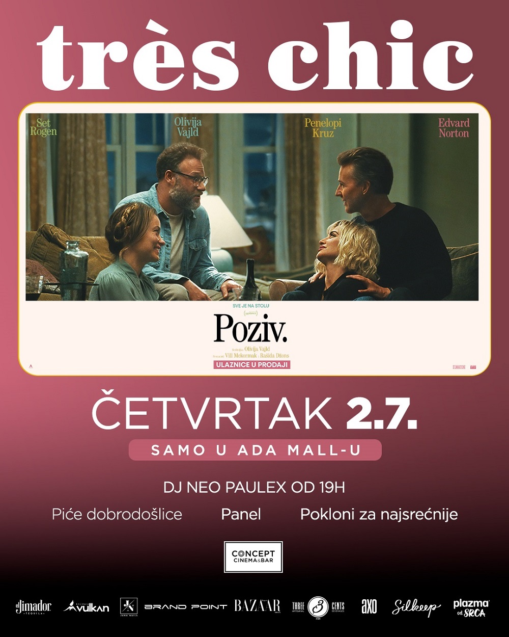 Događaji za dame u Concept Cinema i CineStar bioskop