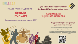 Open Air koncert: Studenti FMU - Naše note podrške