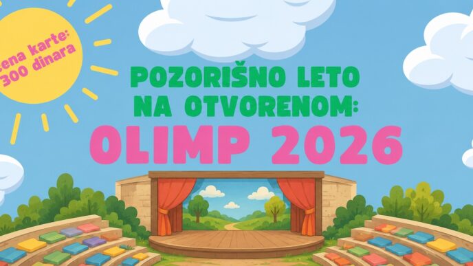 Pozorišno leto na otvorenom: Olimp 2026 (ilustracija: ChatGPT)
