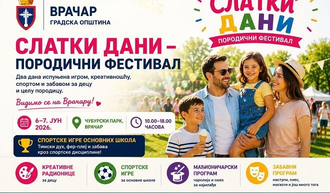 Vračar: Slatki dani - novi porodični festival