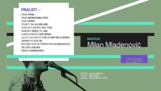 Finalisti Nagrade Milan Mladenović 2026 (foto / detalj: Zoran Veselinović; dizajn: Vladan Srdić / Studio 360)