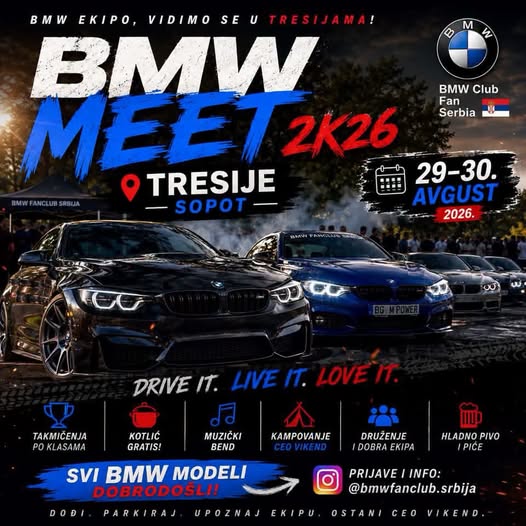 BMW Meet 2K26 na Tresijama u Sopotu