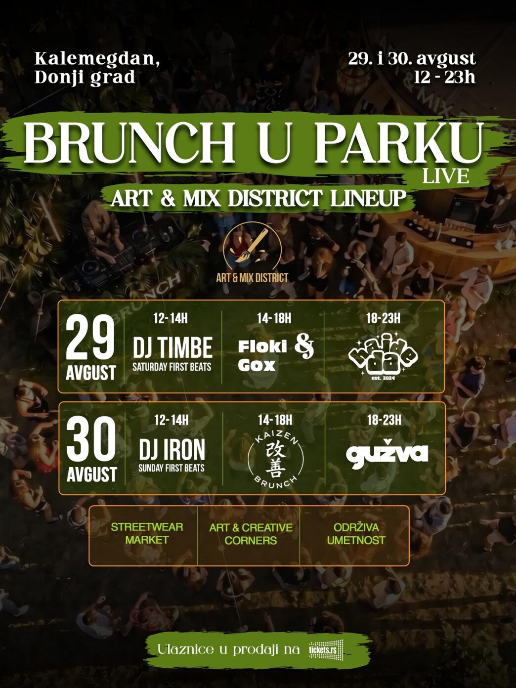 Brunch u parku: Art & Mix District pretvara Kalemegdan u najveći dnevni dance floor ovog leta