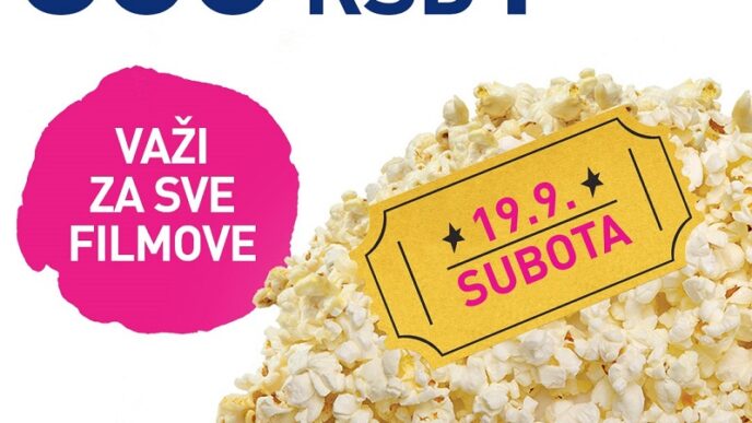 Bioskop za 300 dinara 19. septembra 2026. u Concept Cinema i CineStaru
