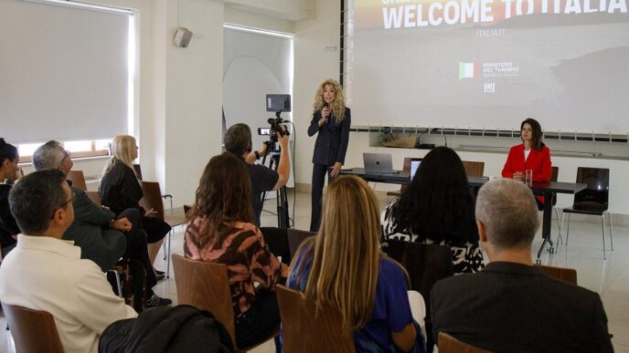 Italija i Srbija u Beogradu - razgovori: G. Karluči i Ivana Veljković (foto: Sanja Veljković)