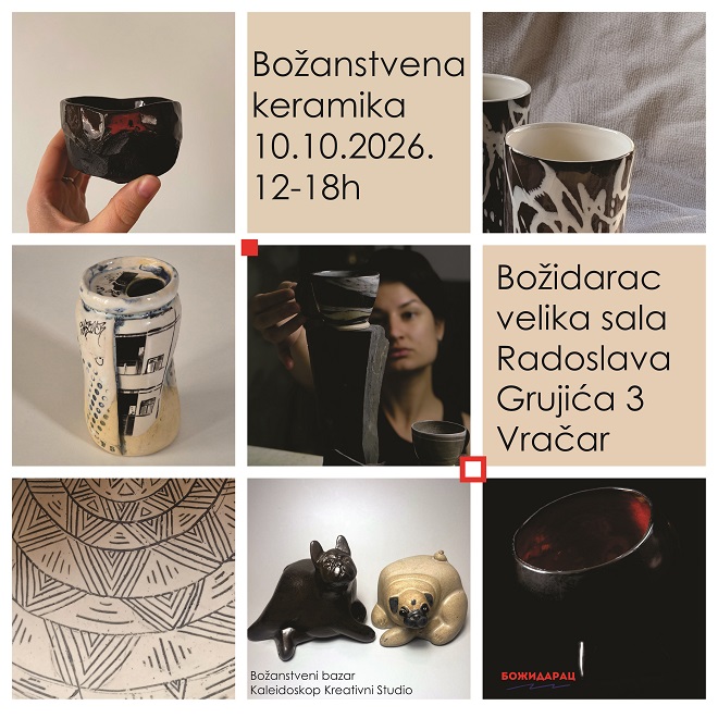 Prvi bazar unikatne ručno rađene keramike - BOŽANSTVENA KERAMIKA
