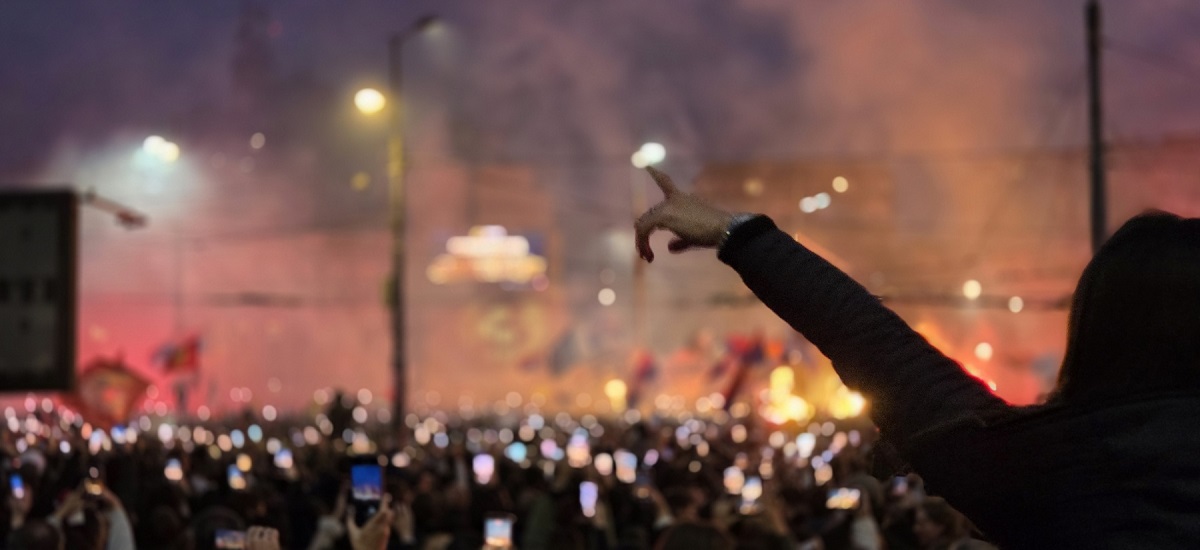 Skup na Slaviji, 22. oktobar 2026. (foto: Nebojša Krivokuća)