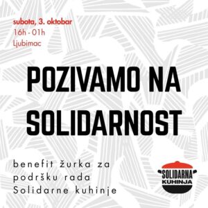 Benefit žurka Solidarne kuhinje