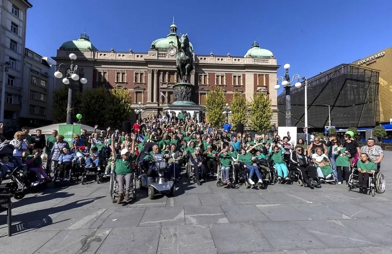 Svetski dan cerebralne paralize u Beogradu (foto: Savez za cerebralnu i dečiju paralizu Beograda)